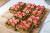 Petits fours fraise pistache